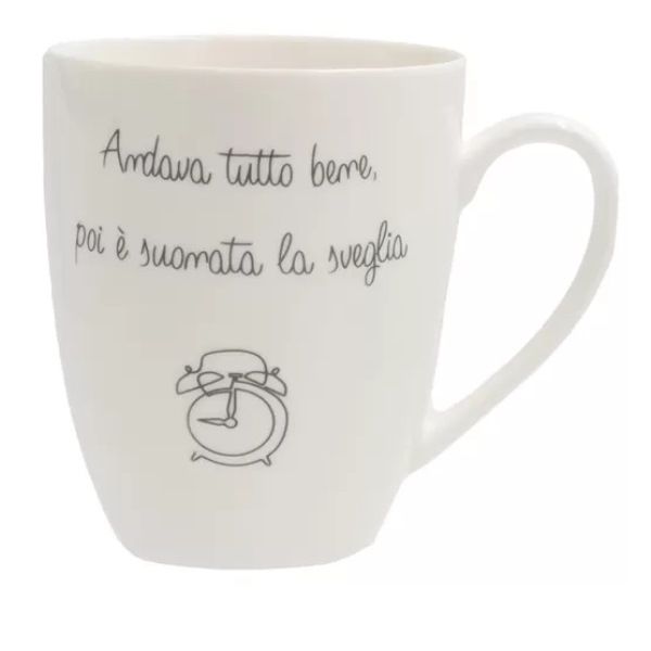 Mug Buongiorno 450cc Bianco La Porcellana Bianca