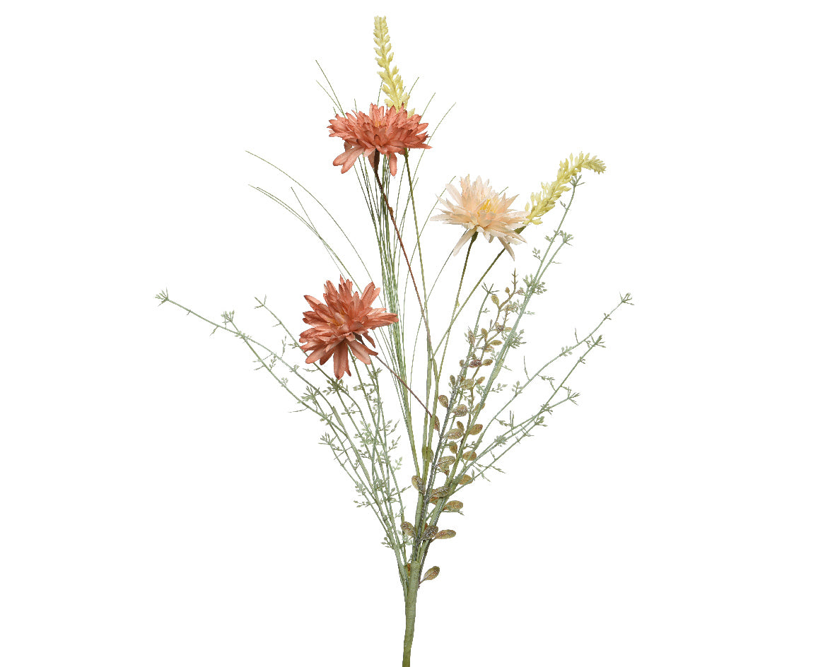 MAZZO DI FIORI ARTIFICIALE ARANCIONE/ROSA 13X20X60CM