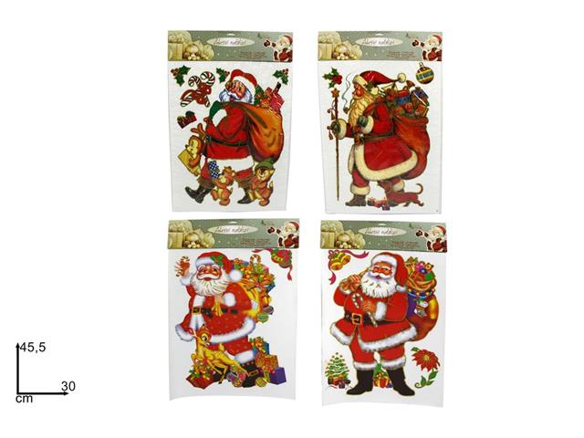 OFFERTA 3 ADESIVI BABBO NATALE ASSORTITI