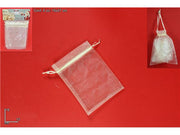 OFFERTA 5 CONFEZIONI DI SACCHETTI ORGANZA 13X18CM AVORIO DA 5PZ