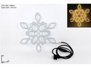 FIOCCO DI NEVE LUMINOSO LED BIANCO CALDO 33X36CM