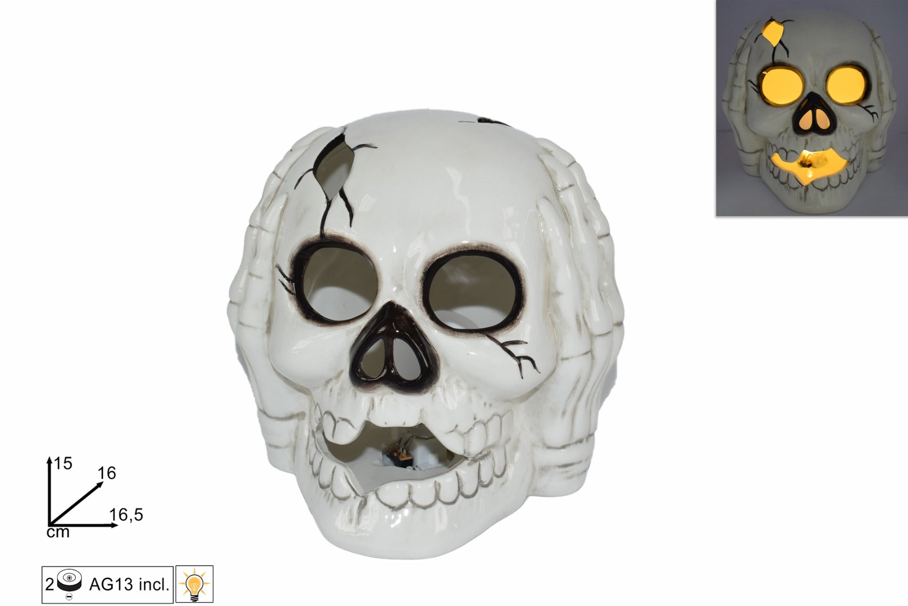 TESCHIO CON LUCE LED 16CM