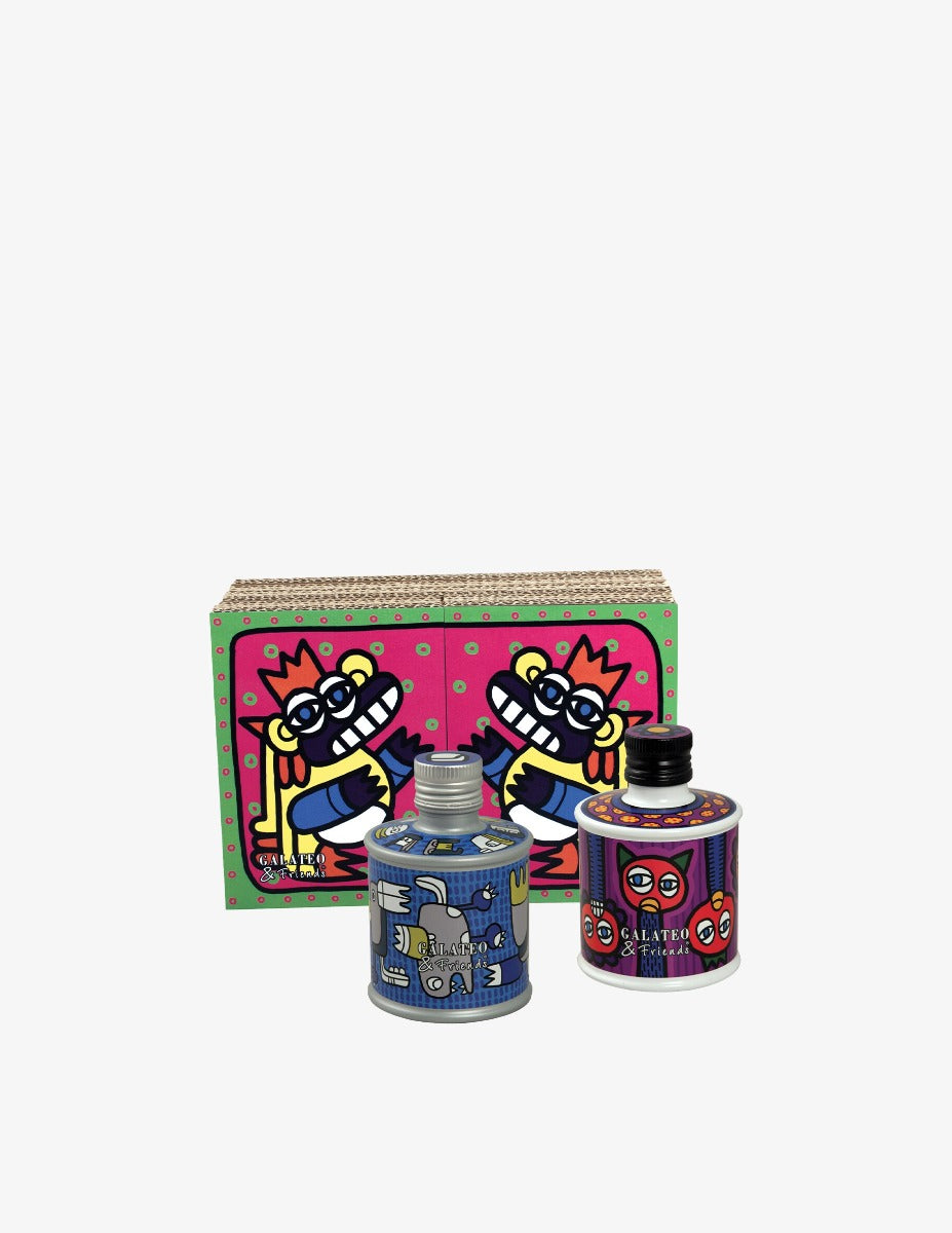 CONFEZIONE REGALO, OLIO CON OLIVE TAGGIASCHE E ACETO BALSAMICO DI MODENA IGP