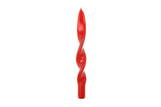 Candela a fiamma H25 cm rossa Mercury