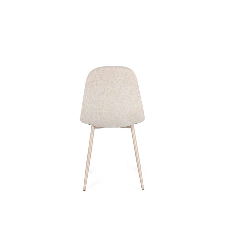 Sedia New Irelia 44x53xh84 cm Beige/Tortora BIZZOTTO