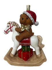 Base per albero con orso sul cavallo a dondolo 44 x 22 x 66 cm Mercury