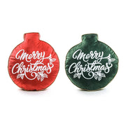 Cuscino a forma di sfera di Natale 40 x 46 cm modello assortito Mercury