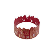 Copribase per albero con casette D66 x H26 cm rosso Mercury