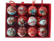 Sfera di Natale in latta D7 cm modello assortito Mercury