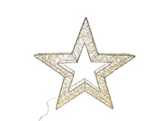 Stella luminosa in metallo 2000 LED 67,5 x 7,5 x H64 cm Mercury
