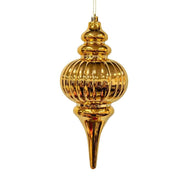 Decorazione pendente grande laminata 12 x 12 x 25 cm oro Mercury