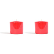 Set 2 candele cilindriche 100 g rosse Mercury