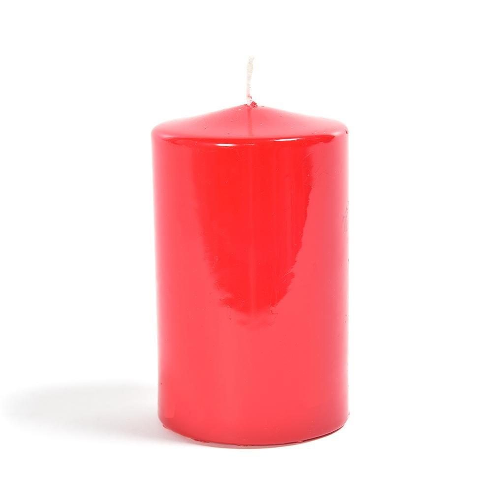 Candela cilindrica 240 g rossa Mercury
