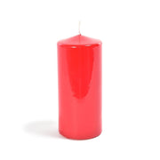 Candela cilindrica H15 cm rossa Mercury