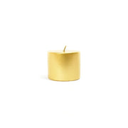 Set 2 candele cilindriche 100 g oro Mercury