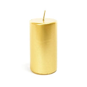 Candela cilindrica H15 cm oro Mercury