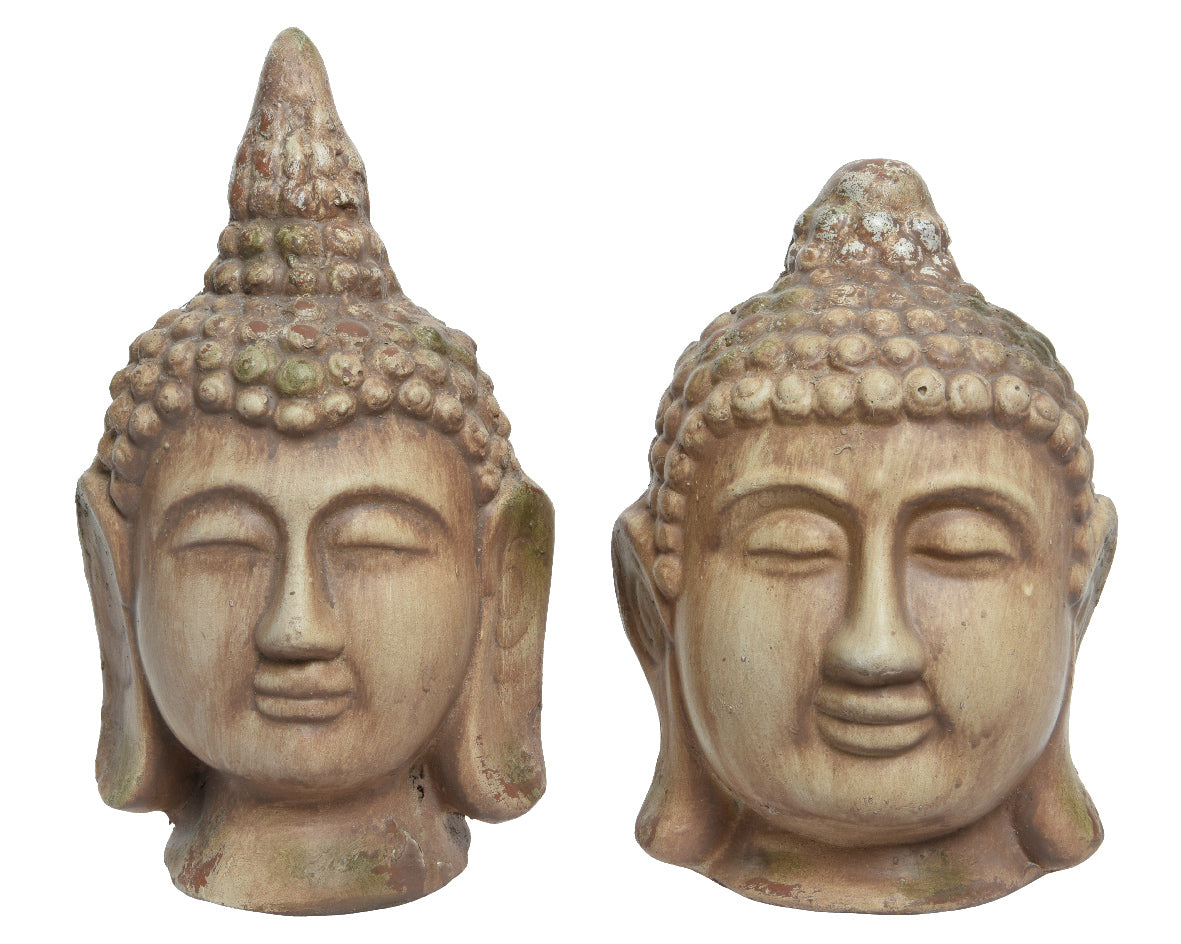 TESTA DI BUDDHA 18,5X18,5X26,7H CM MODELLO ASSORTITO