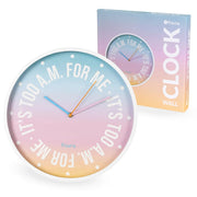 Fisura Orologio da Parete "It's too a.m for me", 35 cm D, Sfumato
