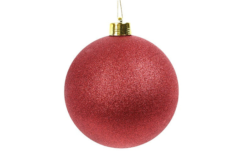 Maxi Pallina di Natale XL Bordeaux Glitter