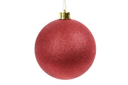 Maxi Pallina di Natale XXL Bordeaux Glitter