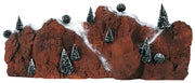 PAESAGGIO CON MONTAGNE GRANDE - LARGE VILLAGE MOUNTAIN BACKDROP