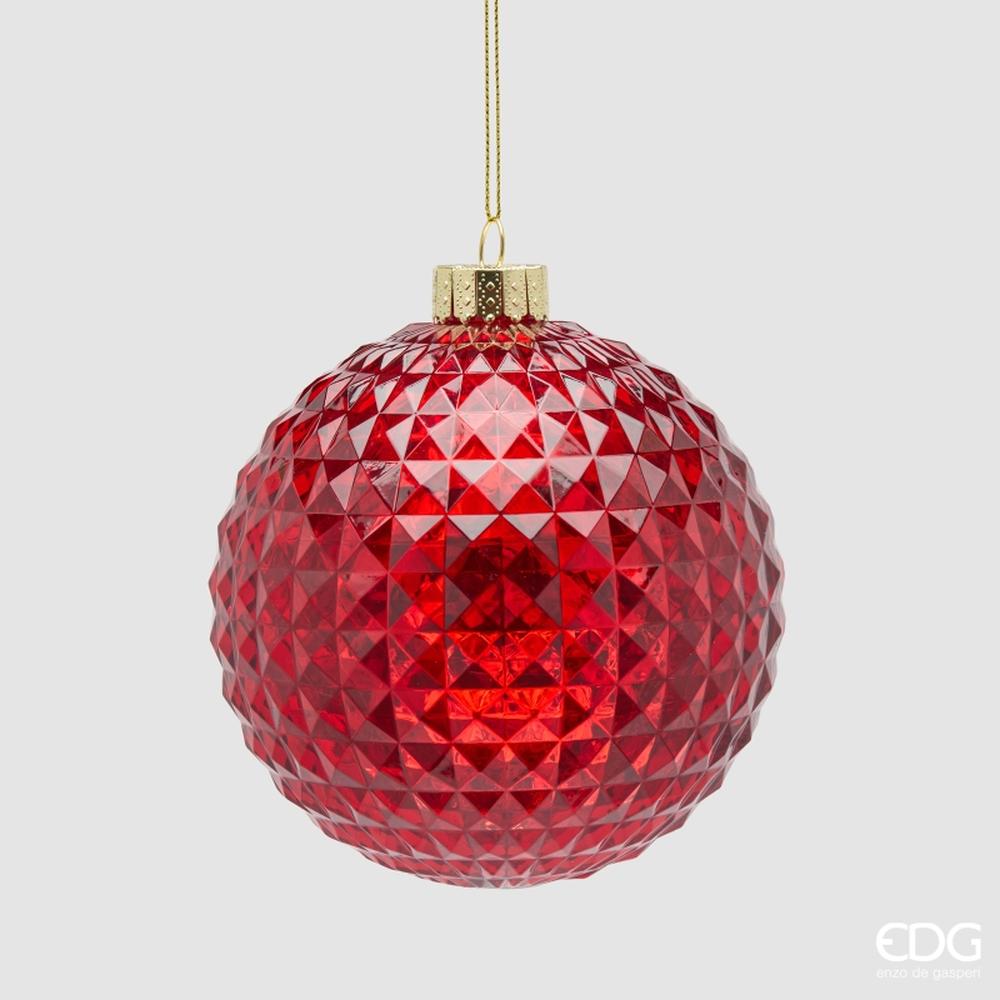 Decoro Diamante Palla a Quadri H14 Rosso EDG