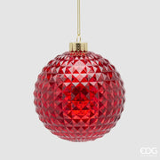 Decoro Diamante Palla a Quadri H14 Rosso EDG