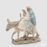 Natività H32 L34 P18 cm Bianco Blu EDG