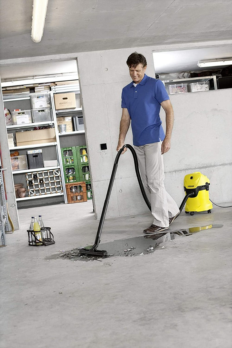 KARCHER WD 3 - ASPIRATORE SOLIDI E LIQUIDI 200 AIR WATT, SERBATOIO 17 LT
