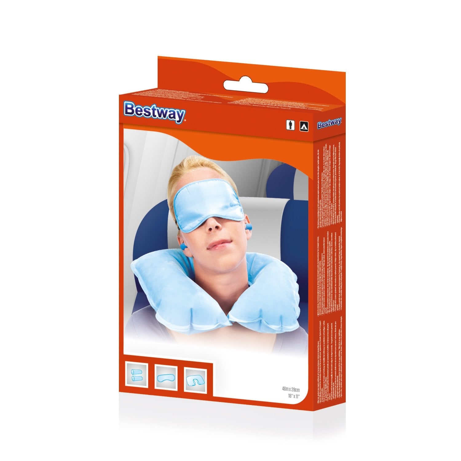 SET VIAGGIO: CUSCINO MASCHERINA E TAPPI