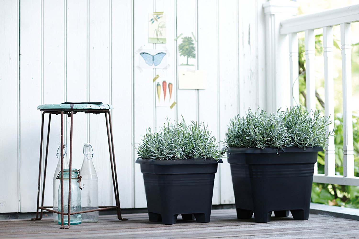 VASO GREEN BASICS SQUARE 40CM COLORE A SCELTA