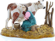 STATUETTA MUNGITRICE 10CM IN RESINA PER PRESEPE
