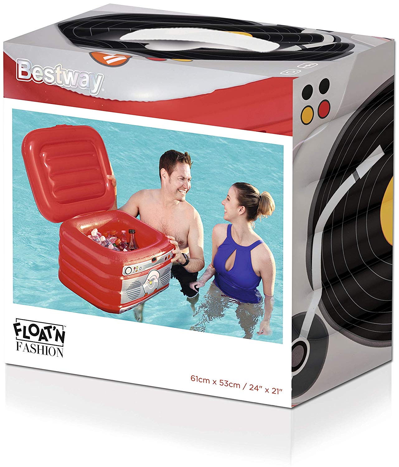 BORSA FRIGO GONFIABILE PARTY TURNATABLE 61X53CM