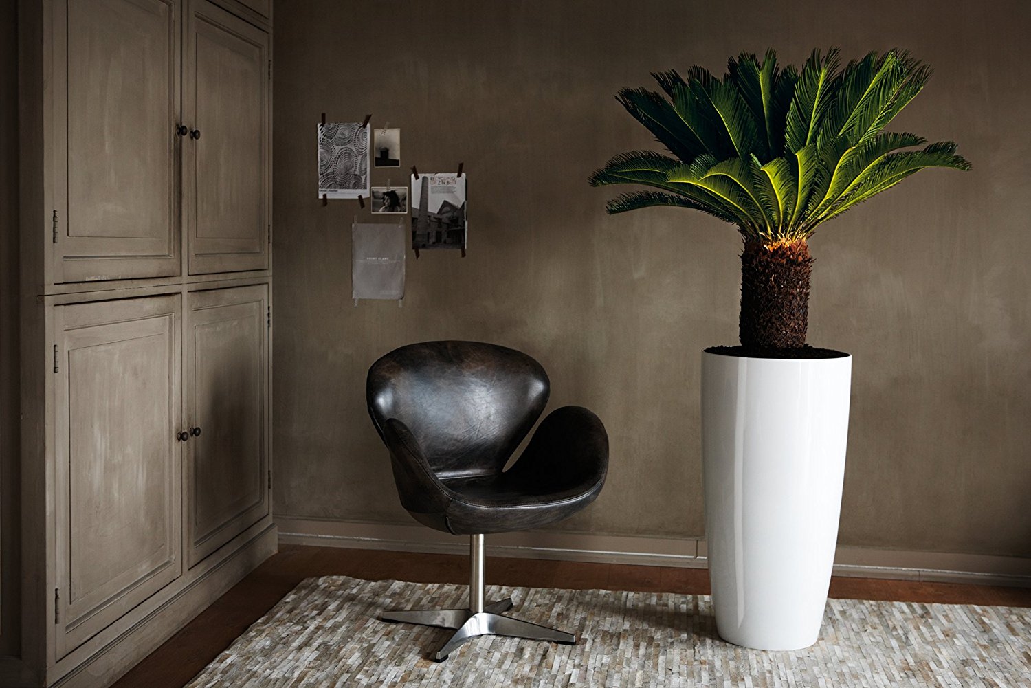 VASO BRUSSELS DIAMOND ROUND HIGH 40CM COLORE A SCELTA