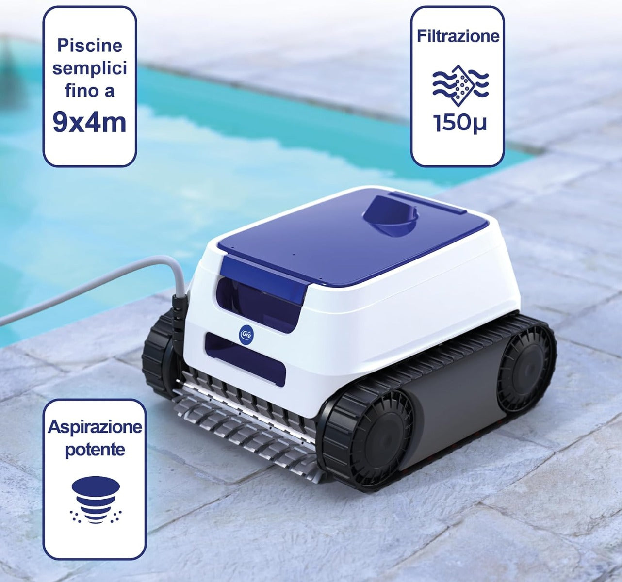 ROBOT PULITORE ELETTRICO PER PISCINA - ER 230