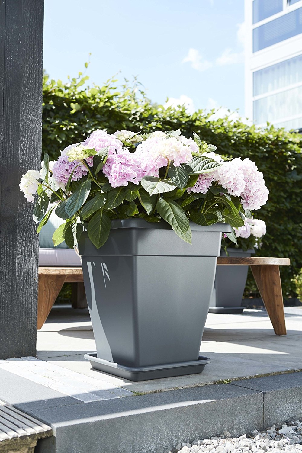 VASO TORINO CAMPANA SQUARE HIGH 40CM COLORE A SCELTA