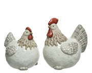 GALLINA IN RESINA 12X19X20CM MODELLO ASSORTITO