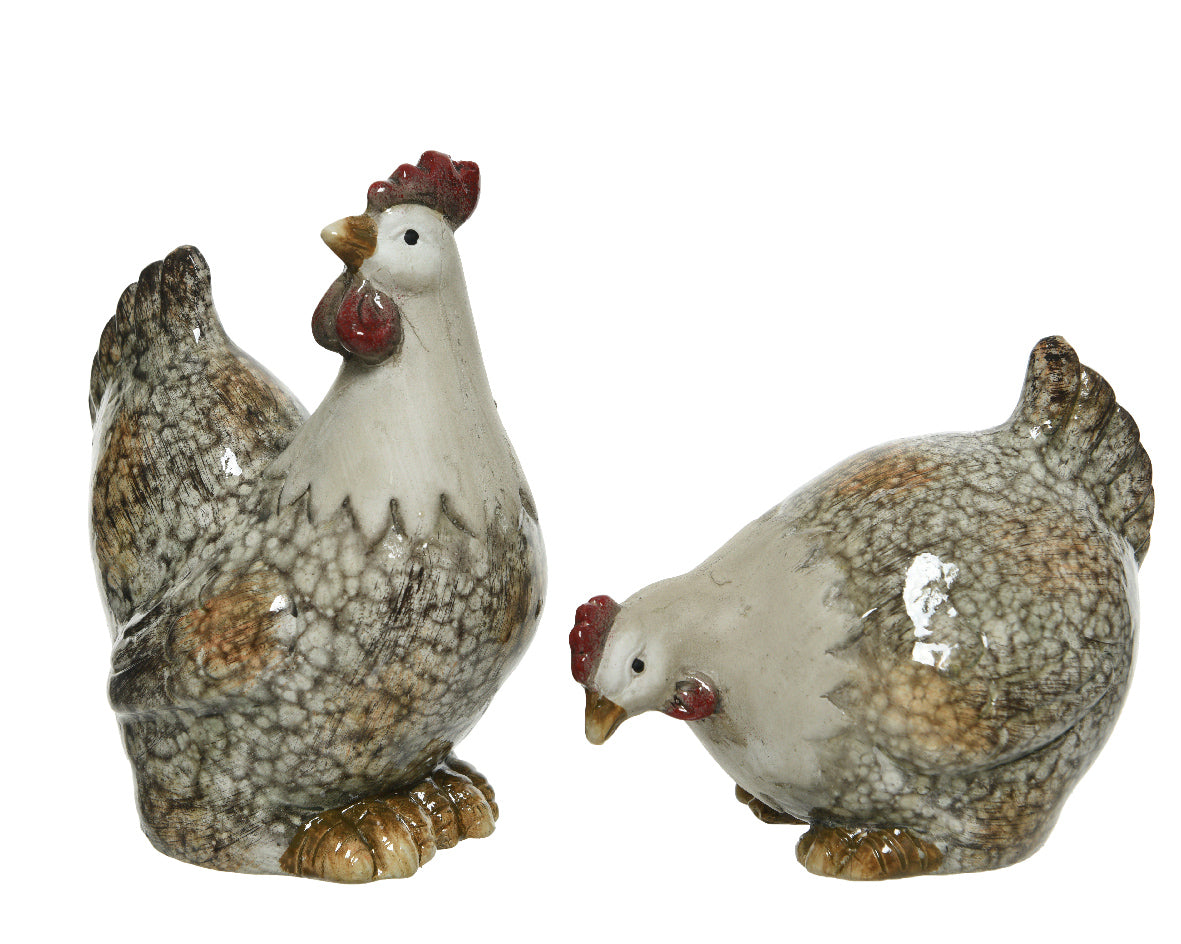 STATUA GALLO 13CM ASSORTITA