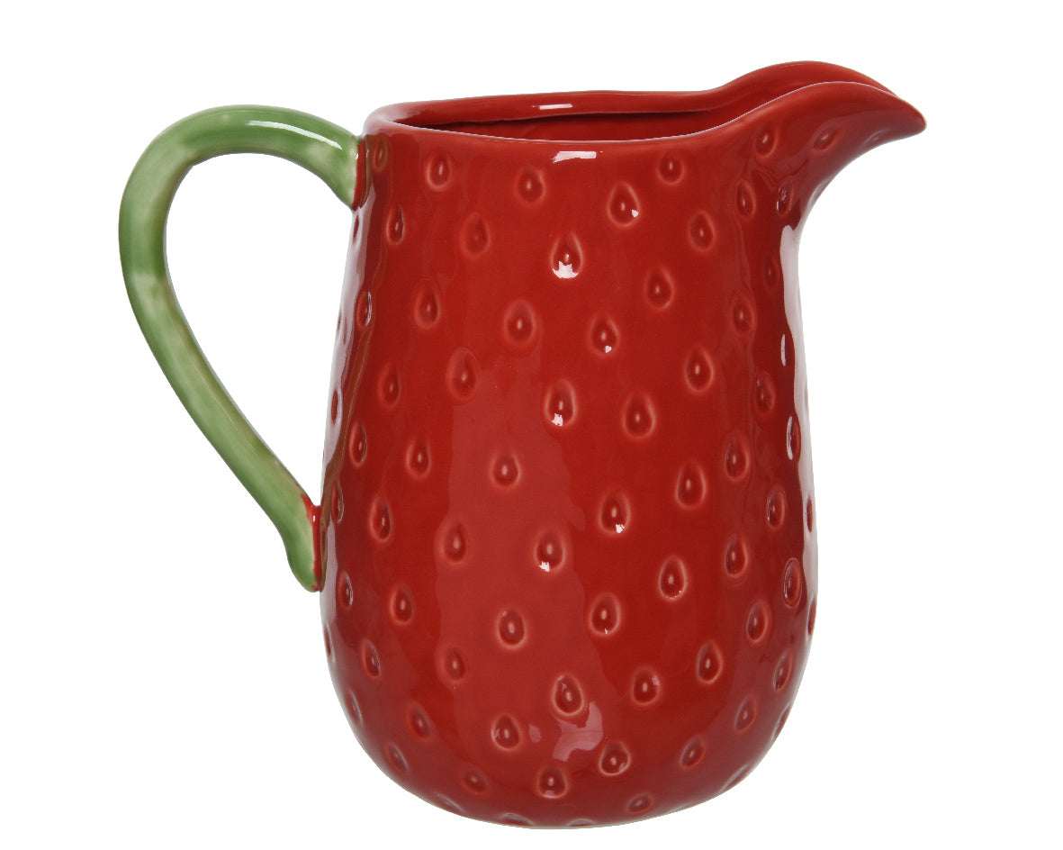 CARAFFA IN CERAMICA FRAGOLA 18,7X12X17,3CM