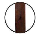 OROLOGIO DA PARETE LEGNO E METALLO H60 CM