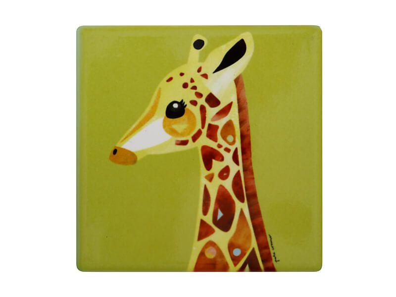 SOTTOBICCHIERE CON GIRAFFA PETE CROMER 9CM