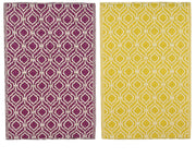 TAPPETO RETTANGOLARE DECORATO GIALLO/ROSSO 180X120 CM MODELLO ASSORTITO