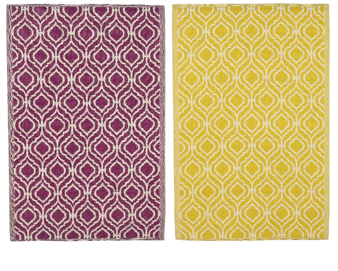 TAPPETO RETTANGOLARE DECORATO GIALLO/ROSSO 180X120 CM MODELLO ASSORTITO
