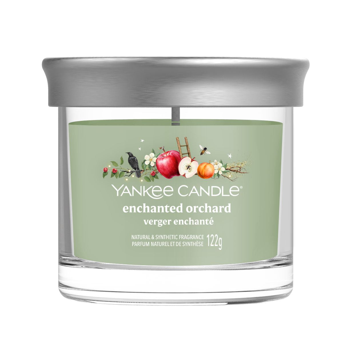 YANKEE CANDLE Candela Tumbler Piccola in vetro Signature Enchanted Orchard