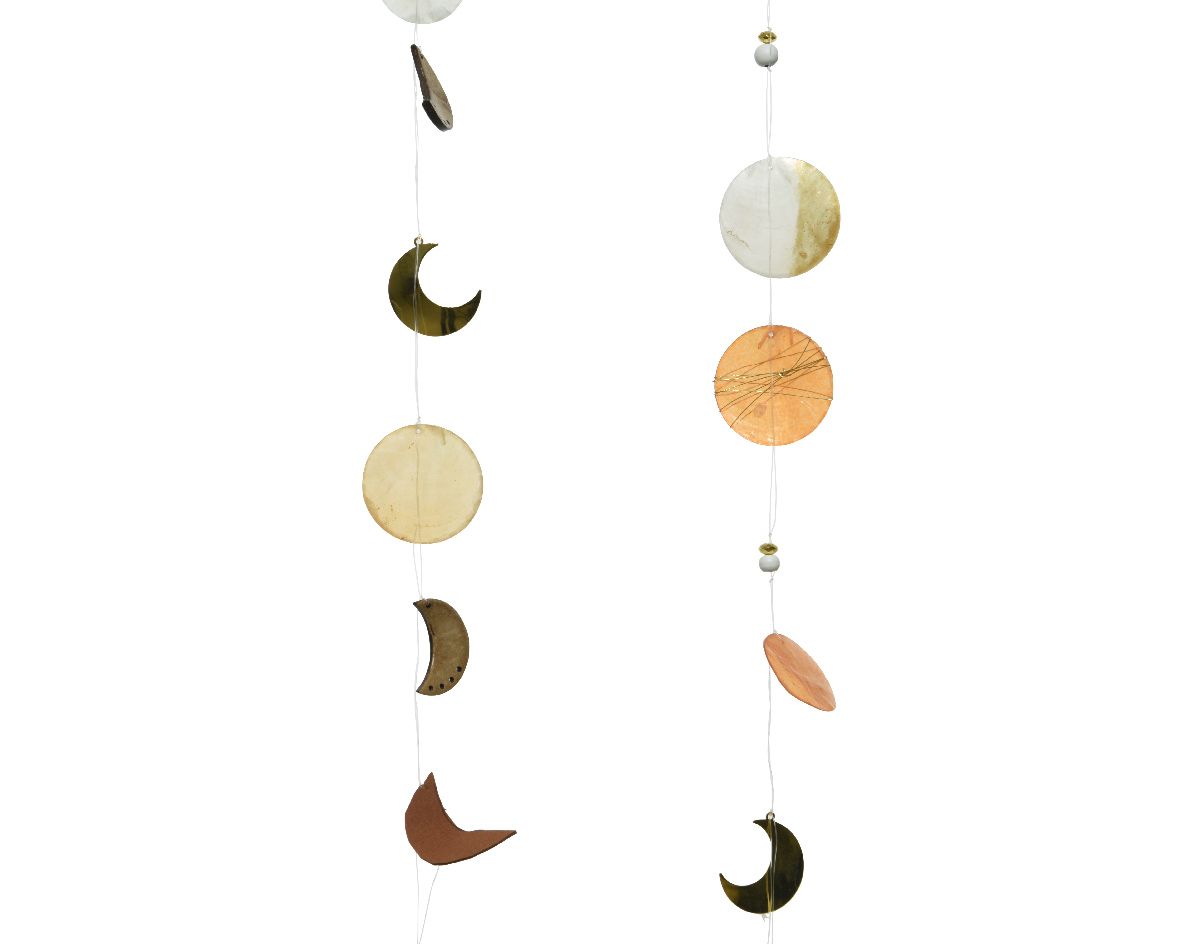 DECORAZIONE APPENDIBILE PENDENTE LUNA 100CM ORO MODELLO ASSORTITO