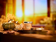 YANKEE CANDLE Candela Tumbler Piccola in vetro Signature Golden Pumpkin