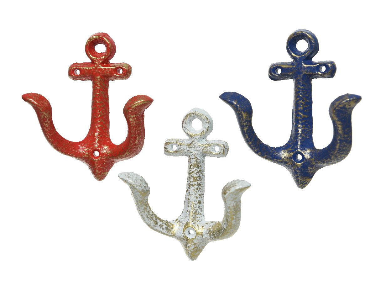 DECORAZIONE APPENDIBILE ANCORA 4,5X9,5X11,5CM COLORI ASSORTITI