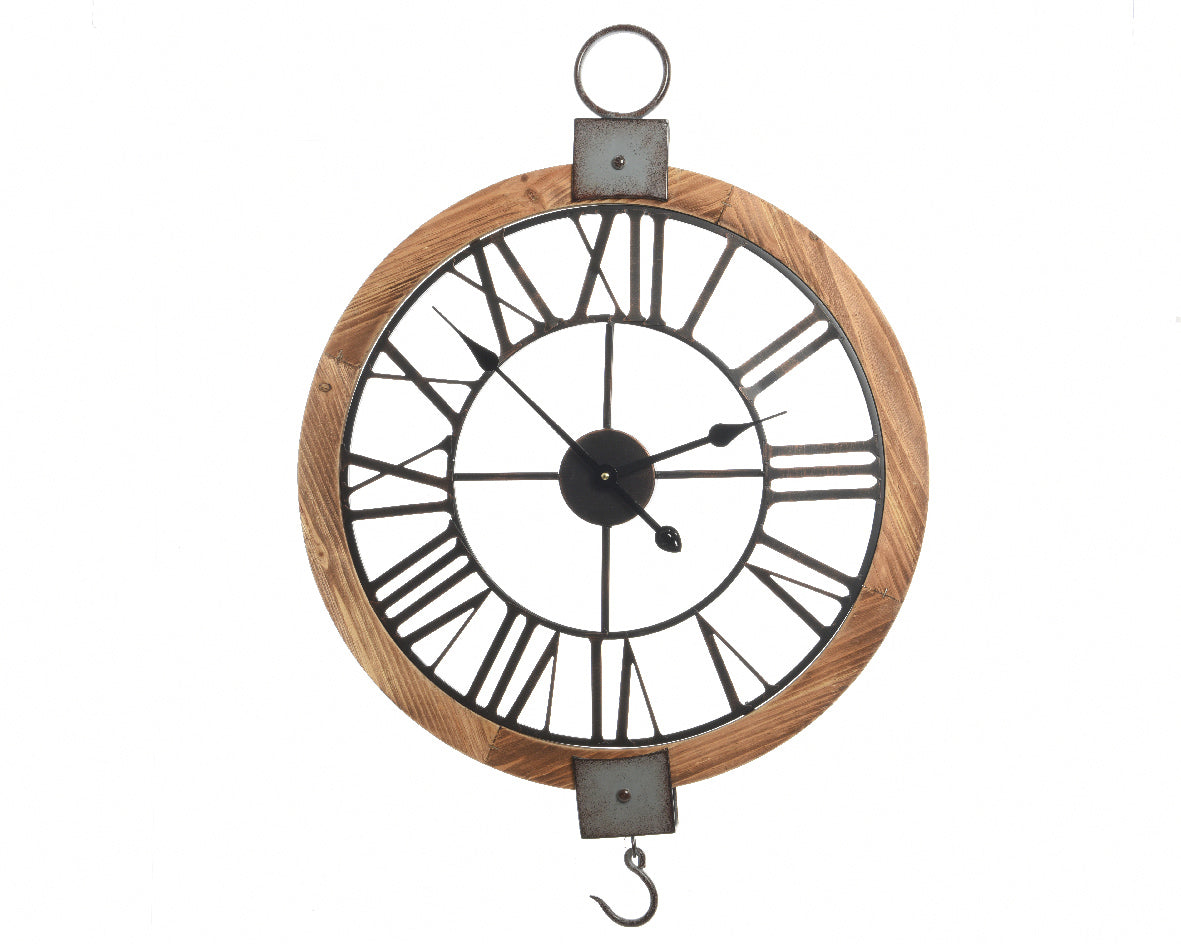 OROLOGIO MARRONE DA PARETE 3,5X60X78CM