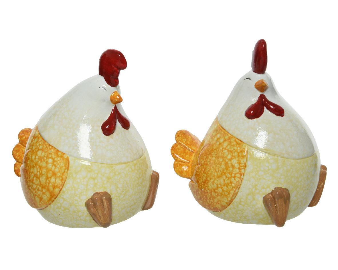 GALLINA DECORATIVA 9,5X12,5X13,5CM ASSORTITA