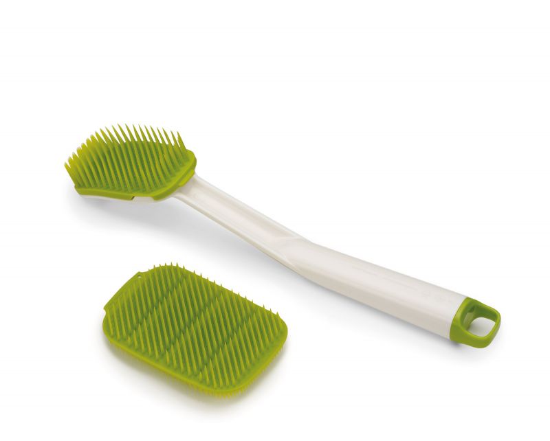 SET SPAZZOLA+SCRUBBER CLEANTECH  PER STOVIGLIE VERDE
